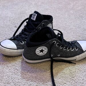 Converse Black and White High-Top Sneakers